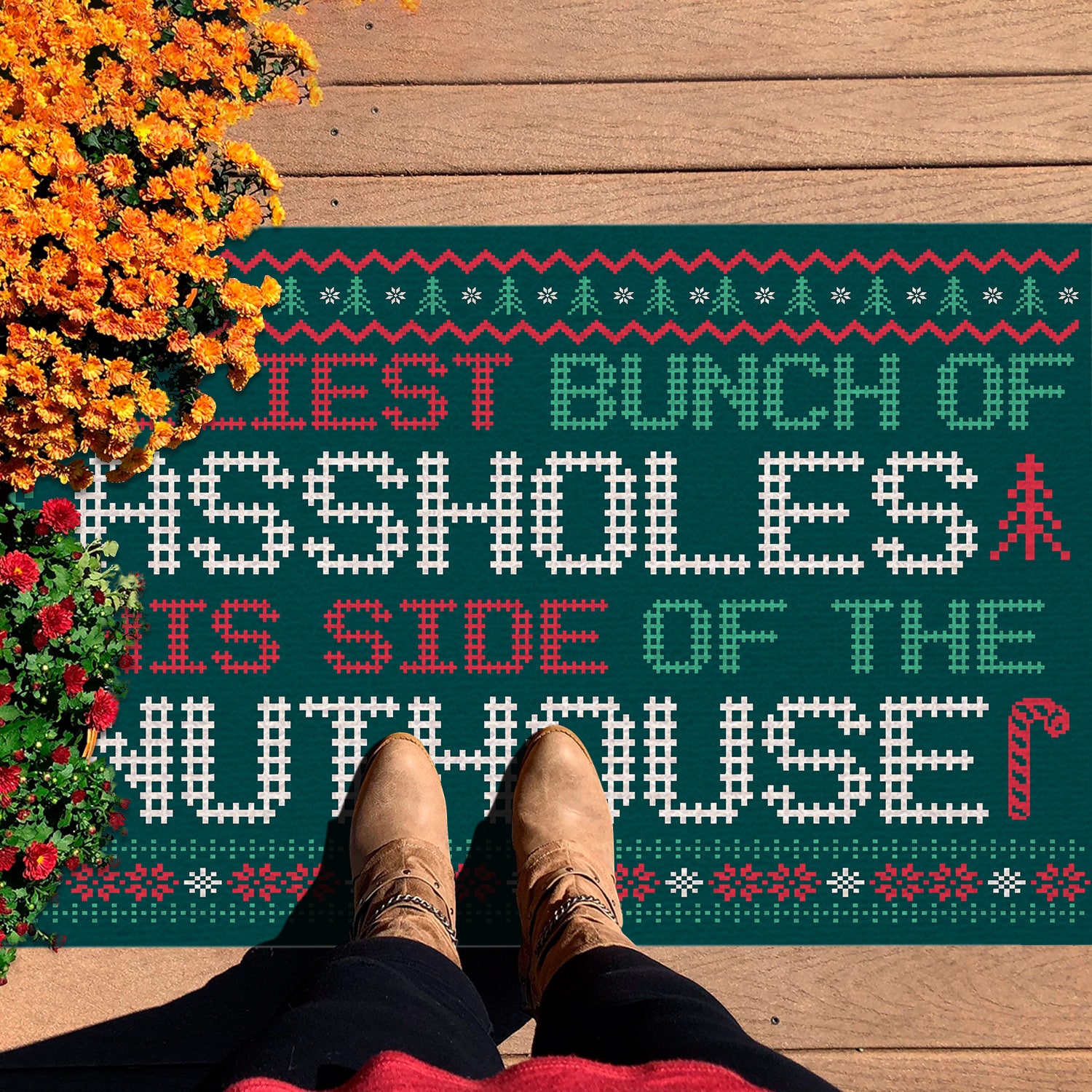 3O. Jolliest Bunch Doormat Doormat mockup 7