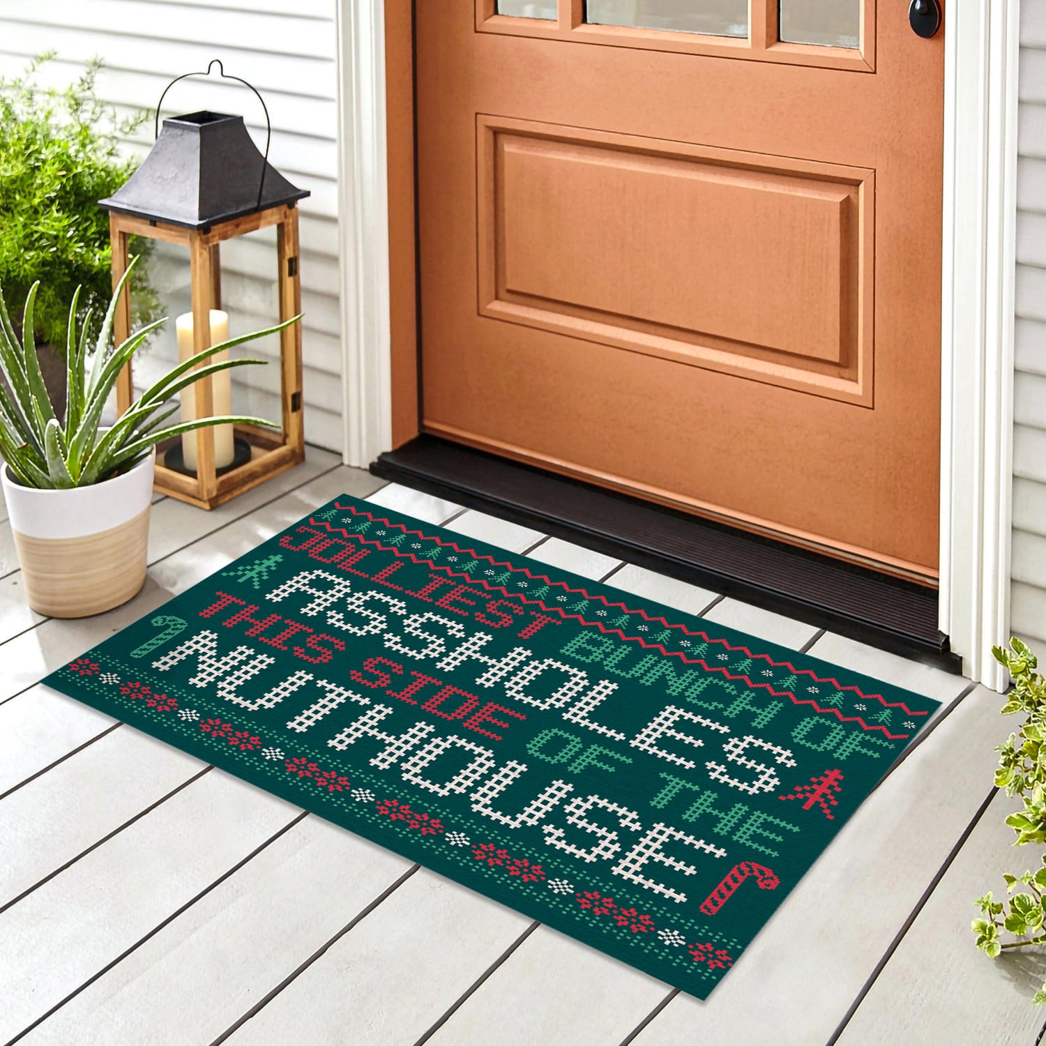 3O. Jolliest Bunch Doormat Doormat mockup 8
