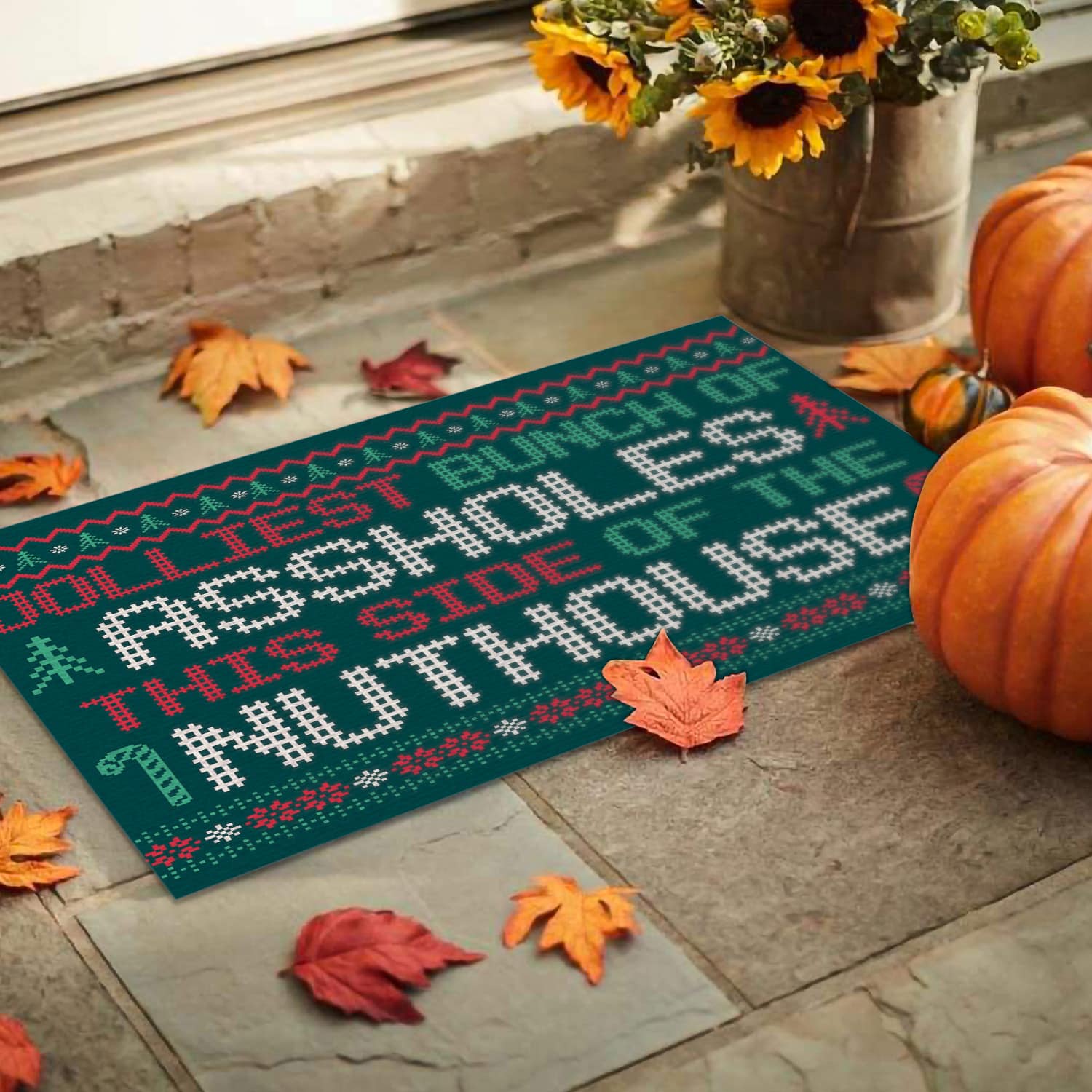 3O. Jolliest Bunch Doormat Doormat mockup 9