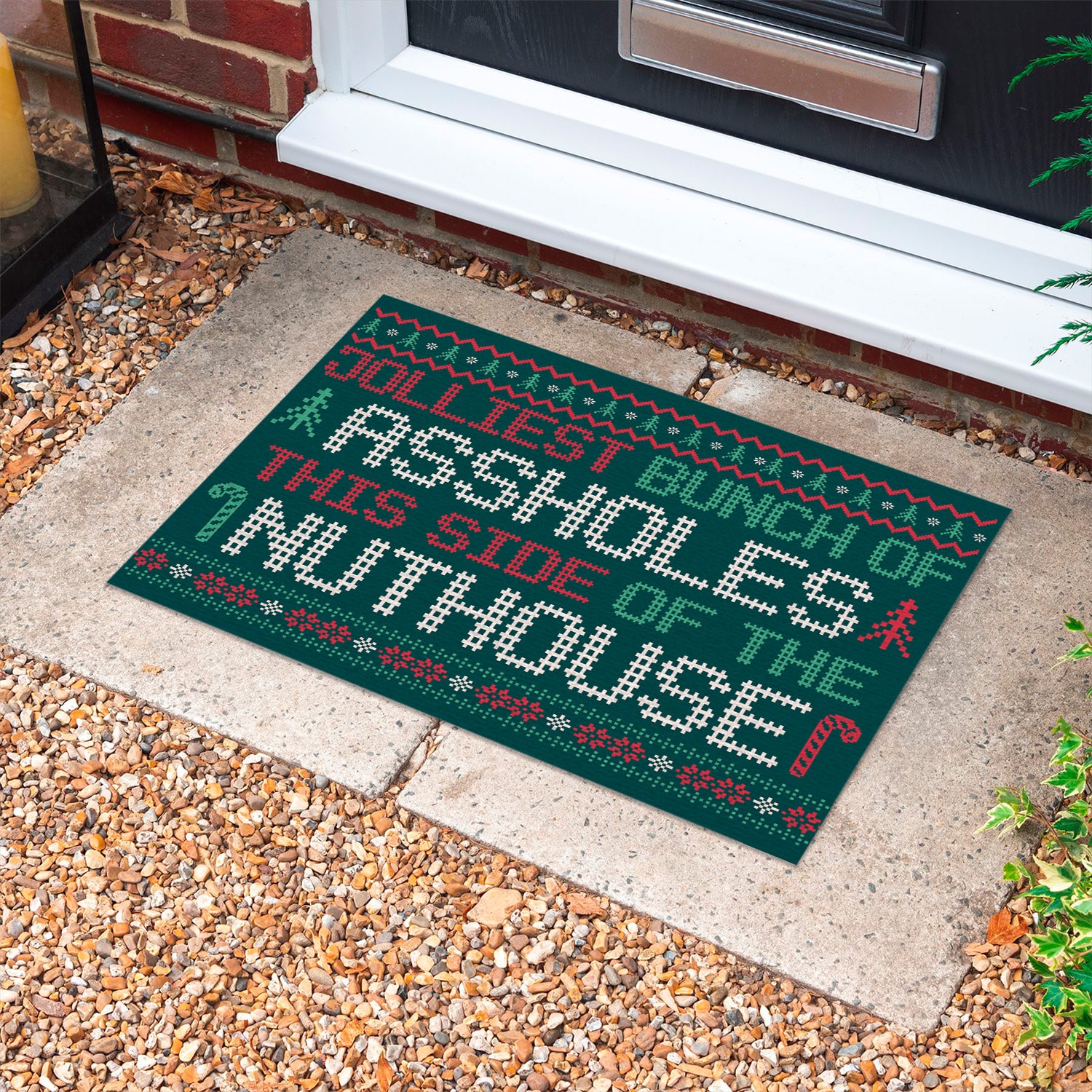 3O. Jolliest Bunch Doormat Doormat mockup 10