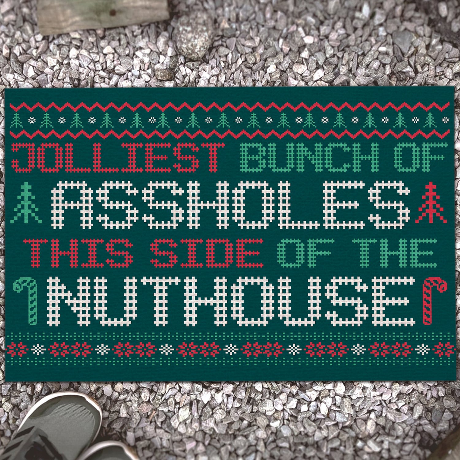 3O. Jolliest Bunch Doormat Doormat mockup 13