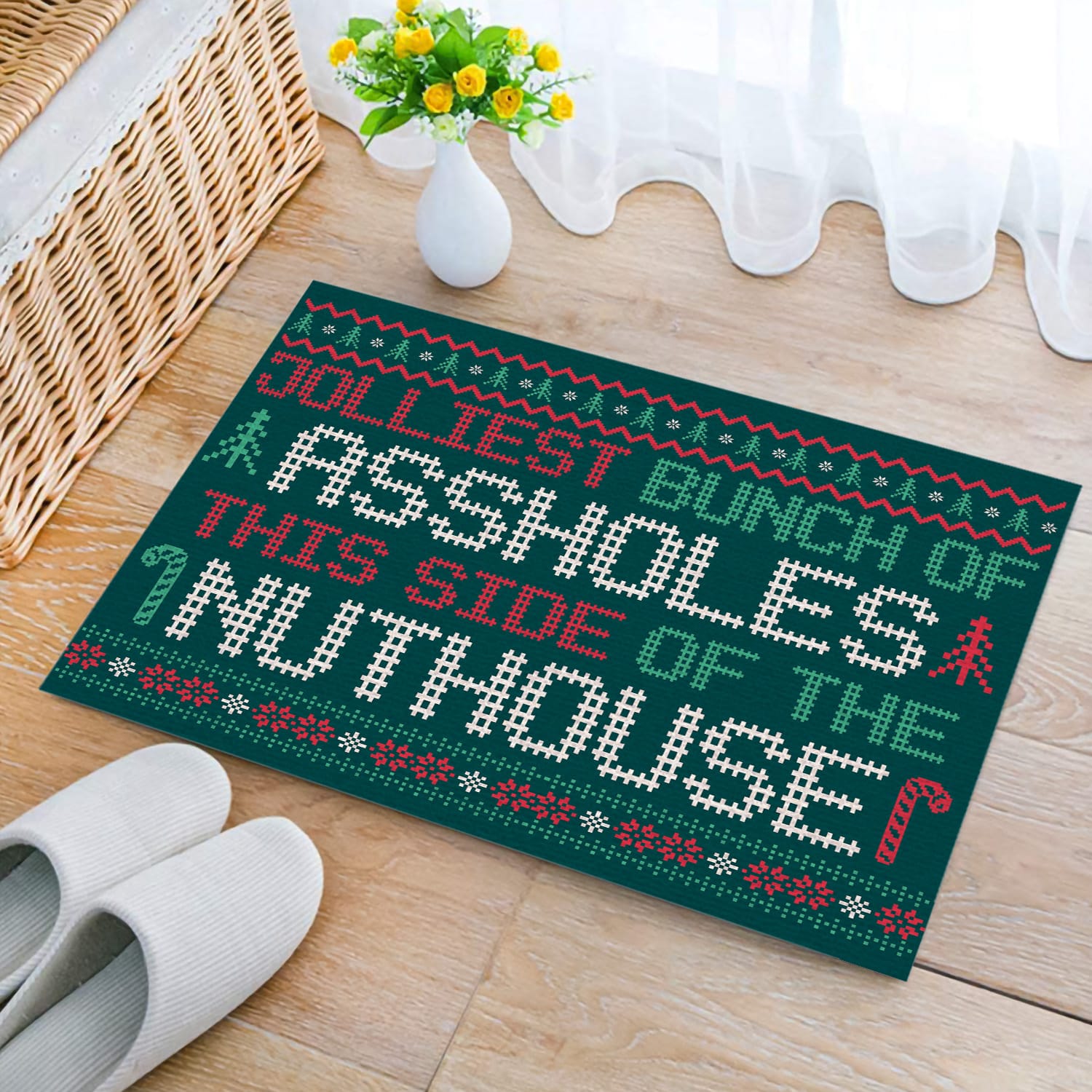 3O. Jolliest Bunch Doormat Doormat mockup 2