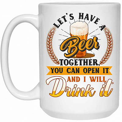 15 oz. White Mug