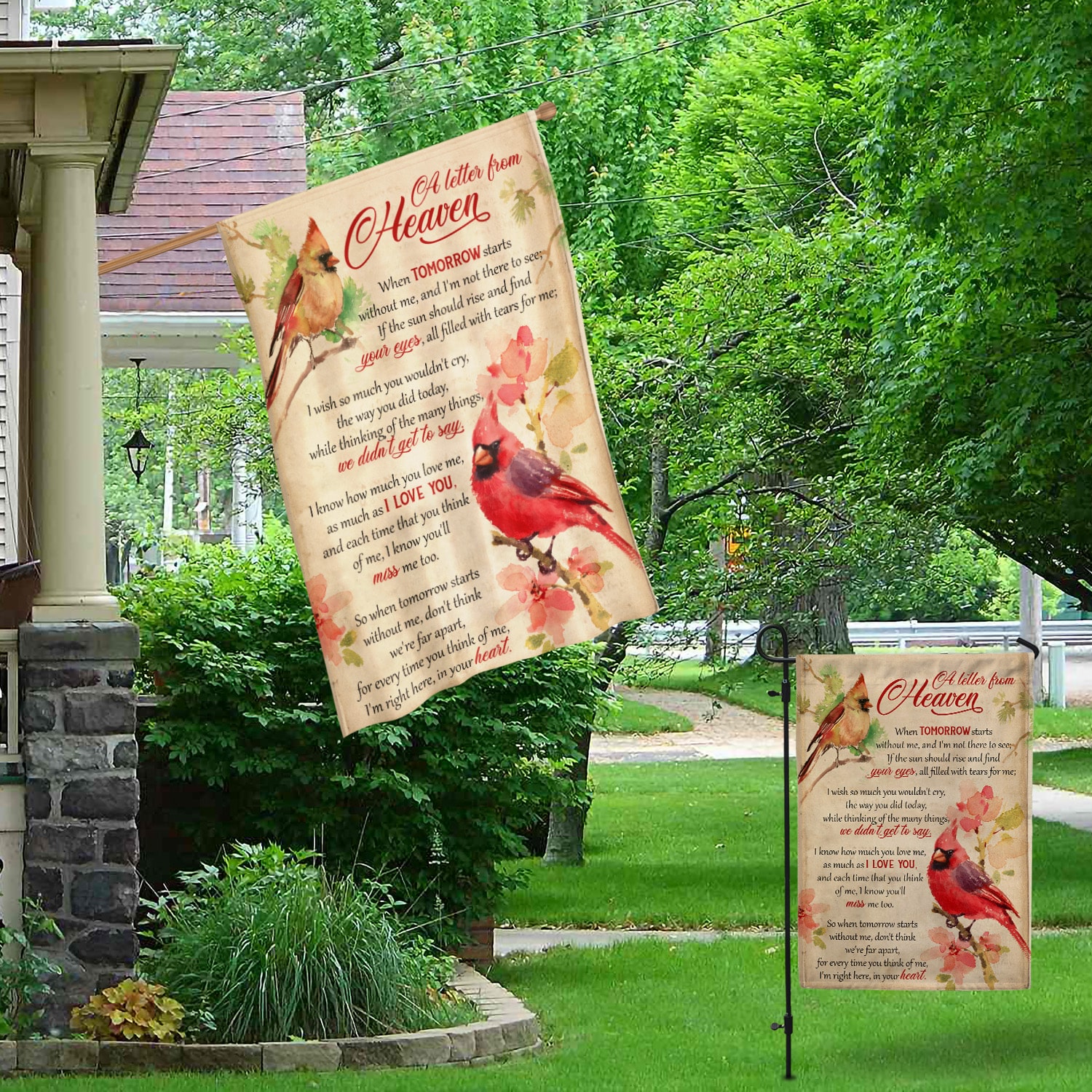 6KNG. Letter heaven(7) 30x40 Garden & House Mockup 1