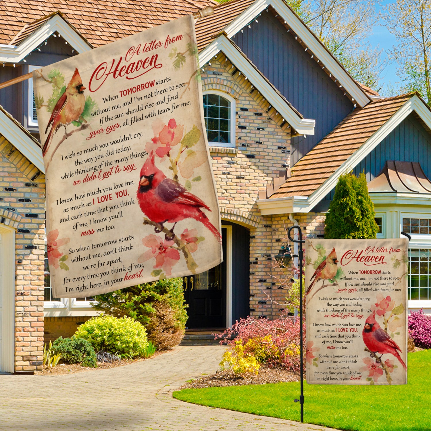 6KNG. Letter heaven(7) 30x40 Garden & House Mockup 3