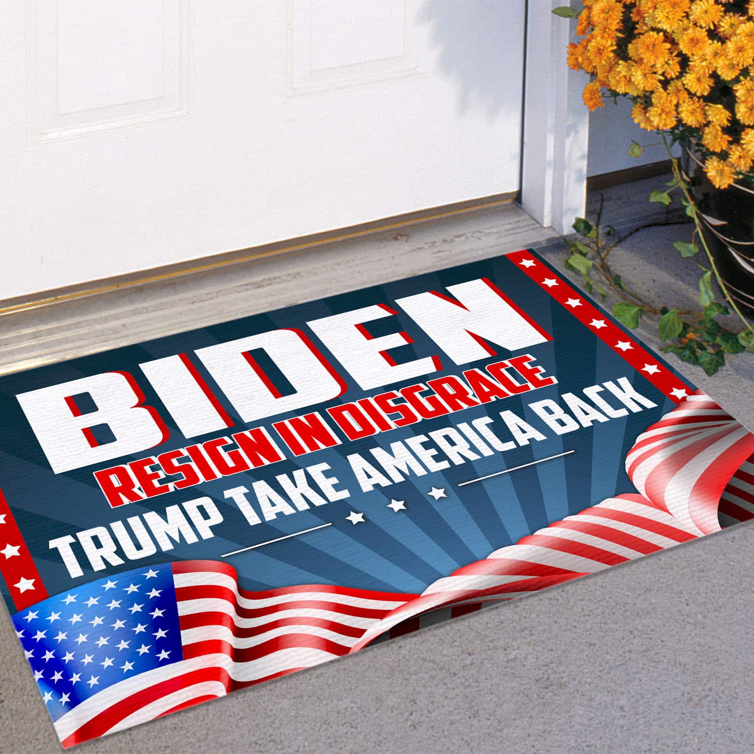 5BN. Resign In Disgrace Doormat mockup 11