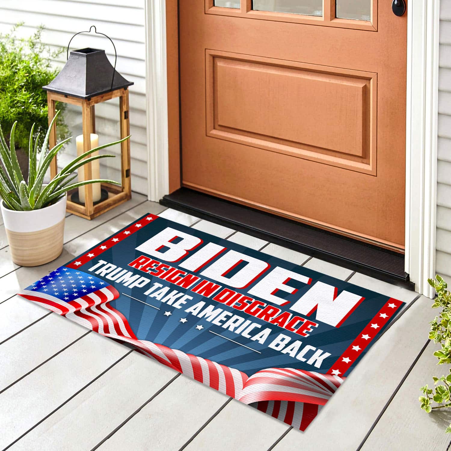 5BN. Resign In Disgrace Doormat mockup 8