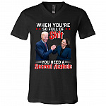 shit, Black, V-Neck T-Shirt shit, Black, V-Neck T-Shirt