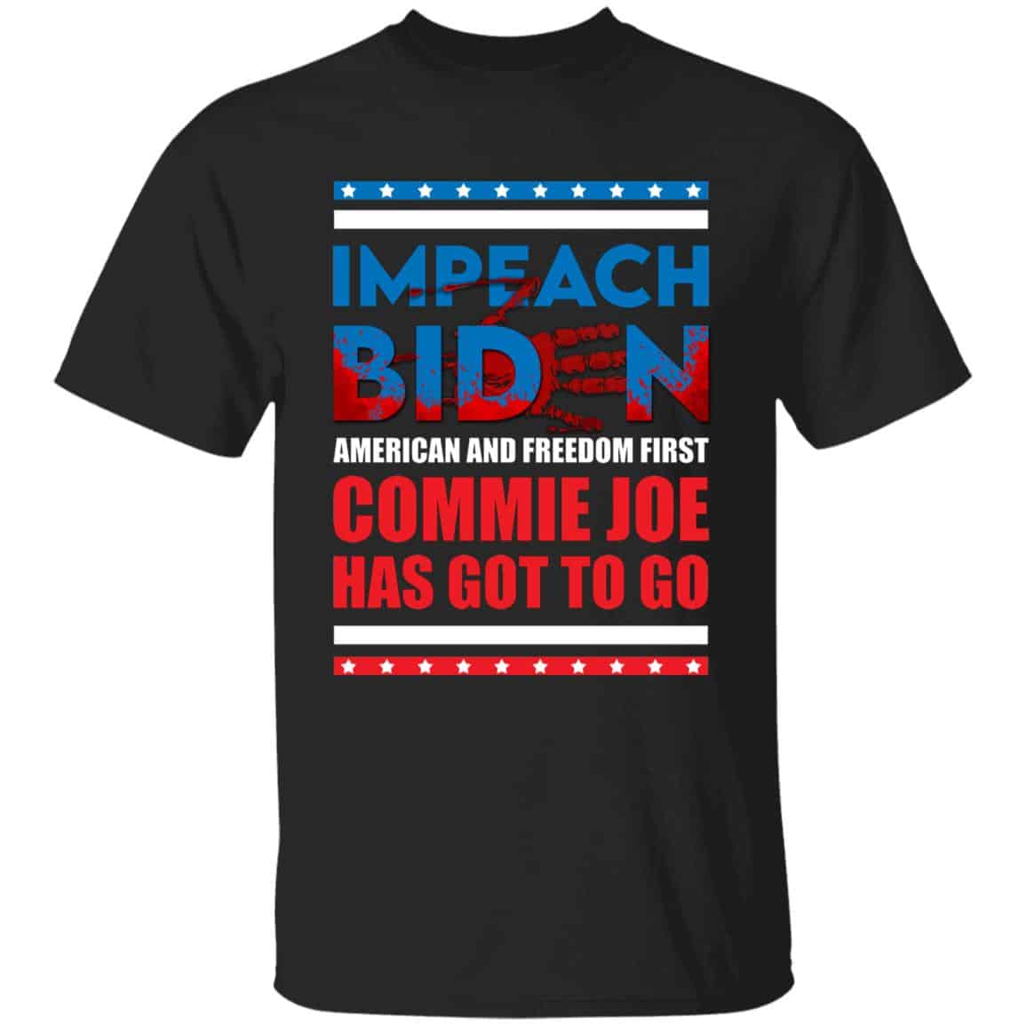 Impeach Biden America Tshirt, Black, Unisex T-Shirt Impeach Biden America Tshirt, Black, Unisex T-Shirt