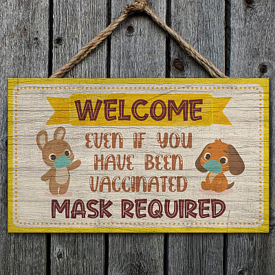 Wooden Door Sign
