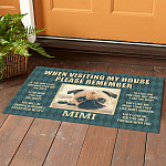 25 HG. When Visiting My House-sample design Doormat mockup 1
