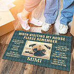 25 HG. When Visiting My House-sample design Doormat mockup 6