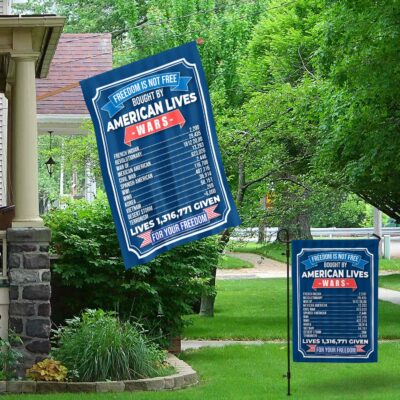Alternative view of Freedom Is Not Free Bought by American Lives Garden Flag - House Flag - Wall Flag