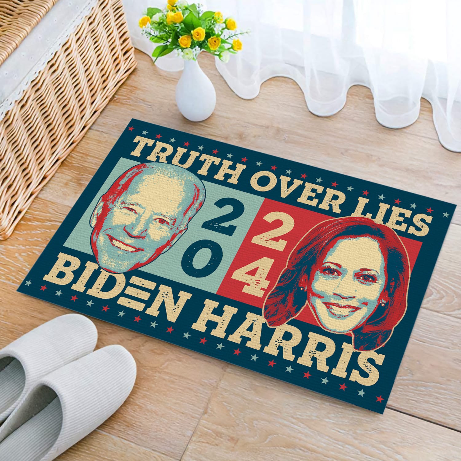 8Th. Truth Over Lies Biden Harris Doormat Doormat mockup 2