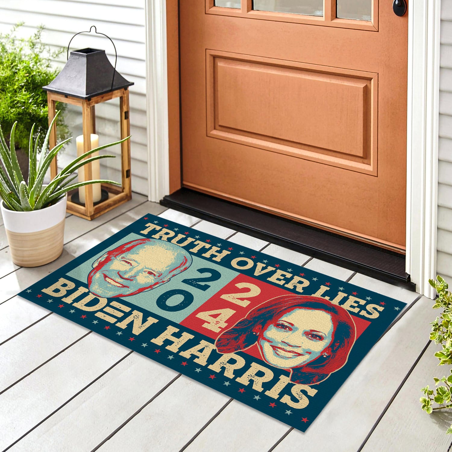 8Th. Truth Over Lies Biden Harris Doormat Doormat mockup 8