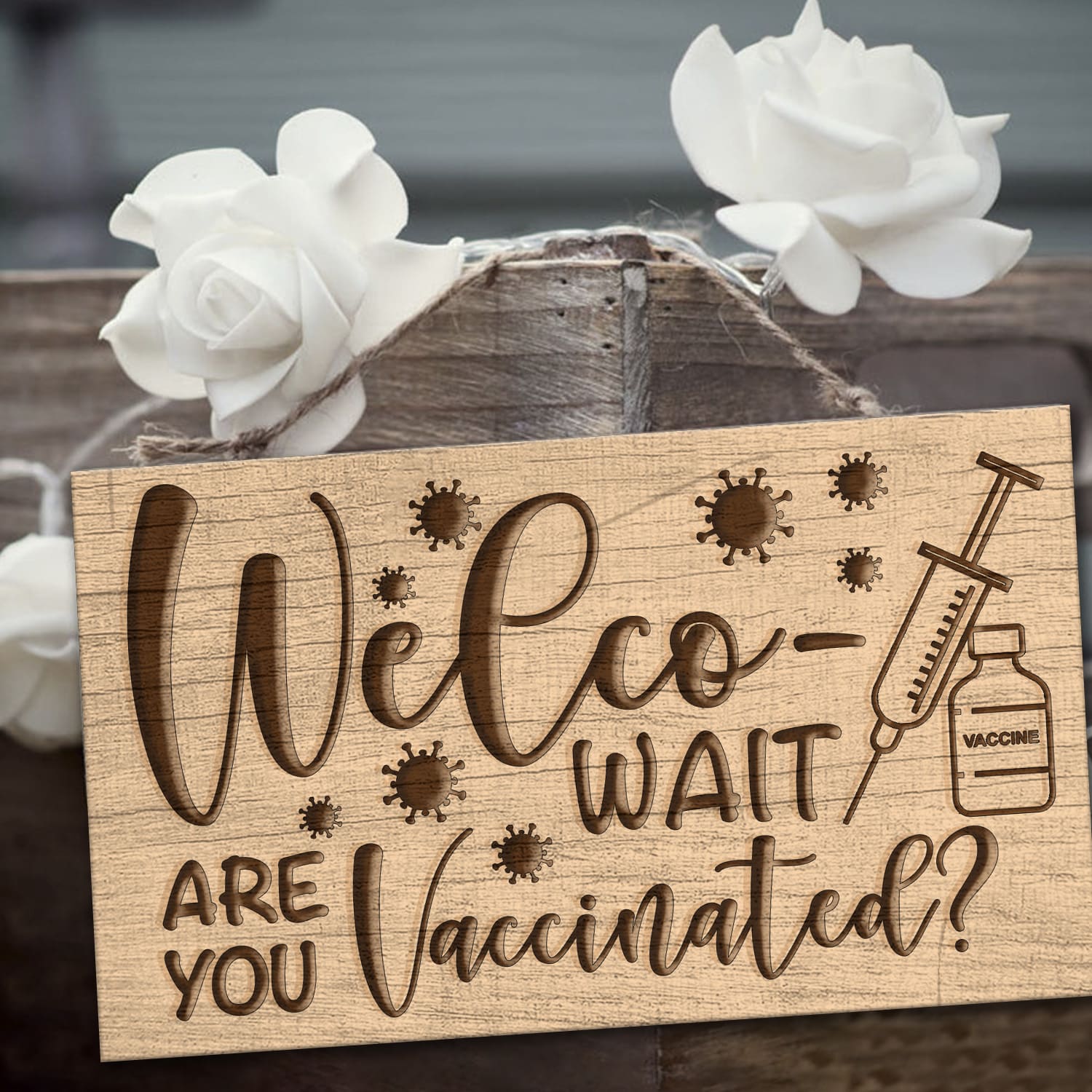 3KT. Welco- Wait Are You Vaccinated Doorsign Mockup 3