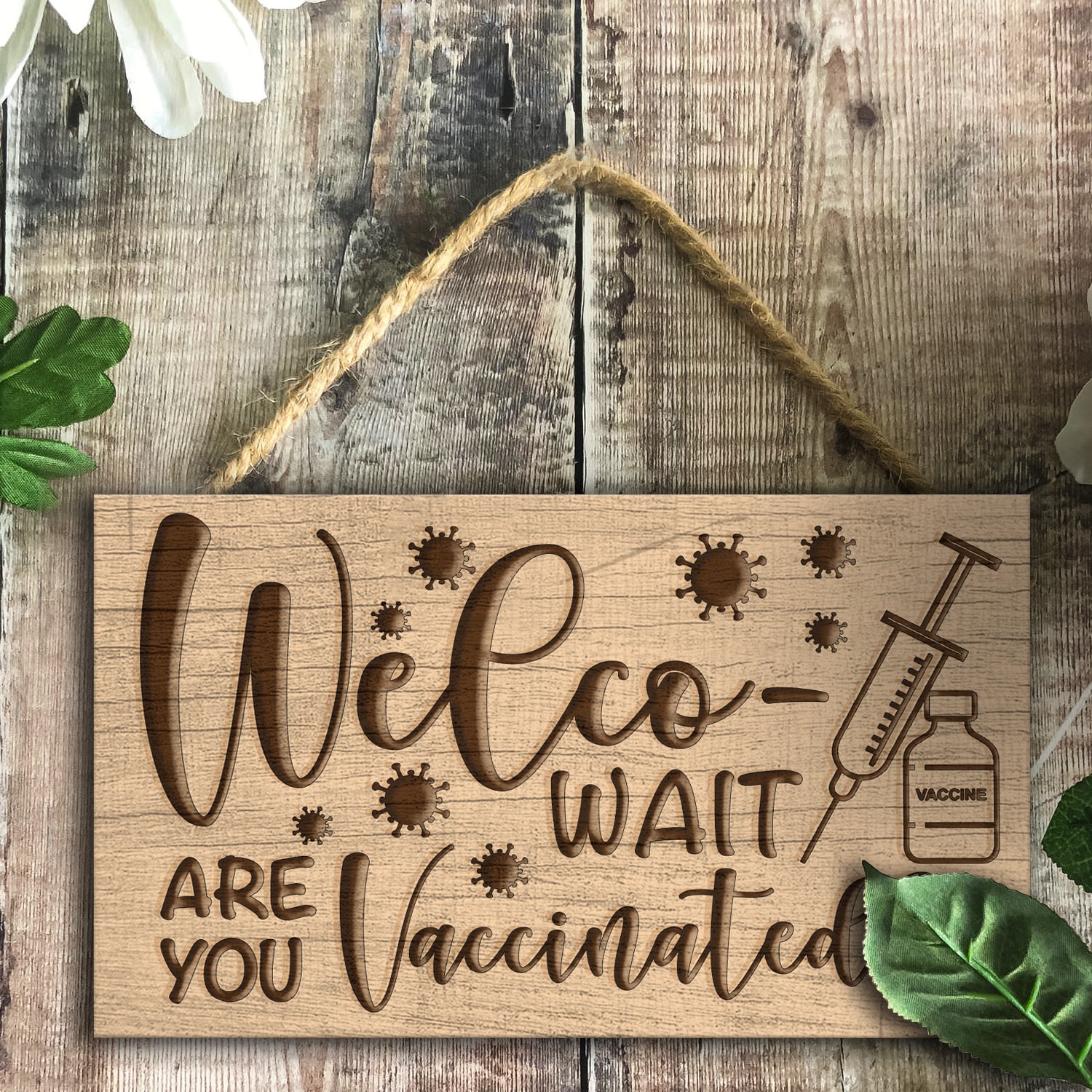 3KT. Welco- Wait Are You Vaccinated Doorsign Mockup 4