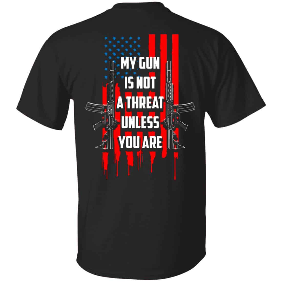 Vintage My Gun Is Tshirt, Black, Unisex T-Shirt