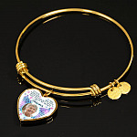Custom Photo I Can No Longer See You With My Eyes Personalized Memorial Heart Necklace - Bangle