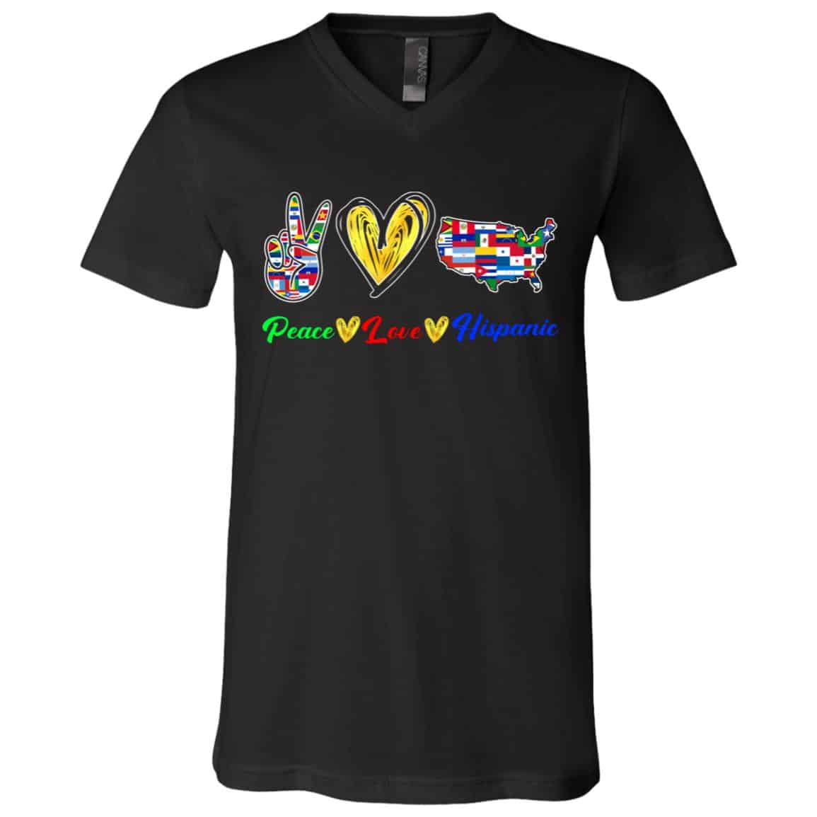 tee, Black, V-Neck T-Shirt