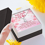 To My Amazing Wife For The Happy Times Shared Throughout The Years Alluring Beauty Necklace