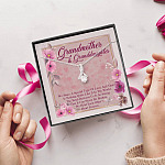 Grandmother & Granddaughter Quote Saying Special Love Message Card Alluring Necklace - Grandma And Granddaughter Necklace Gift