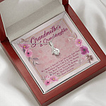 Grandmother & Granddaughter Quote Saying Special Love Message Card Alluring Necklace - Grandma And Granddaughter Necklace Gift