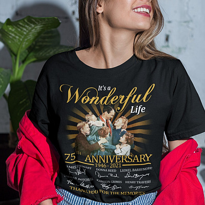 Alternative view of It's a Wonderful Life Thank You for The Memories T-Shirt - Movie Hoodie - Sweatshirt - Long Sleeve Shirt