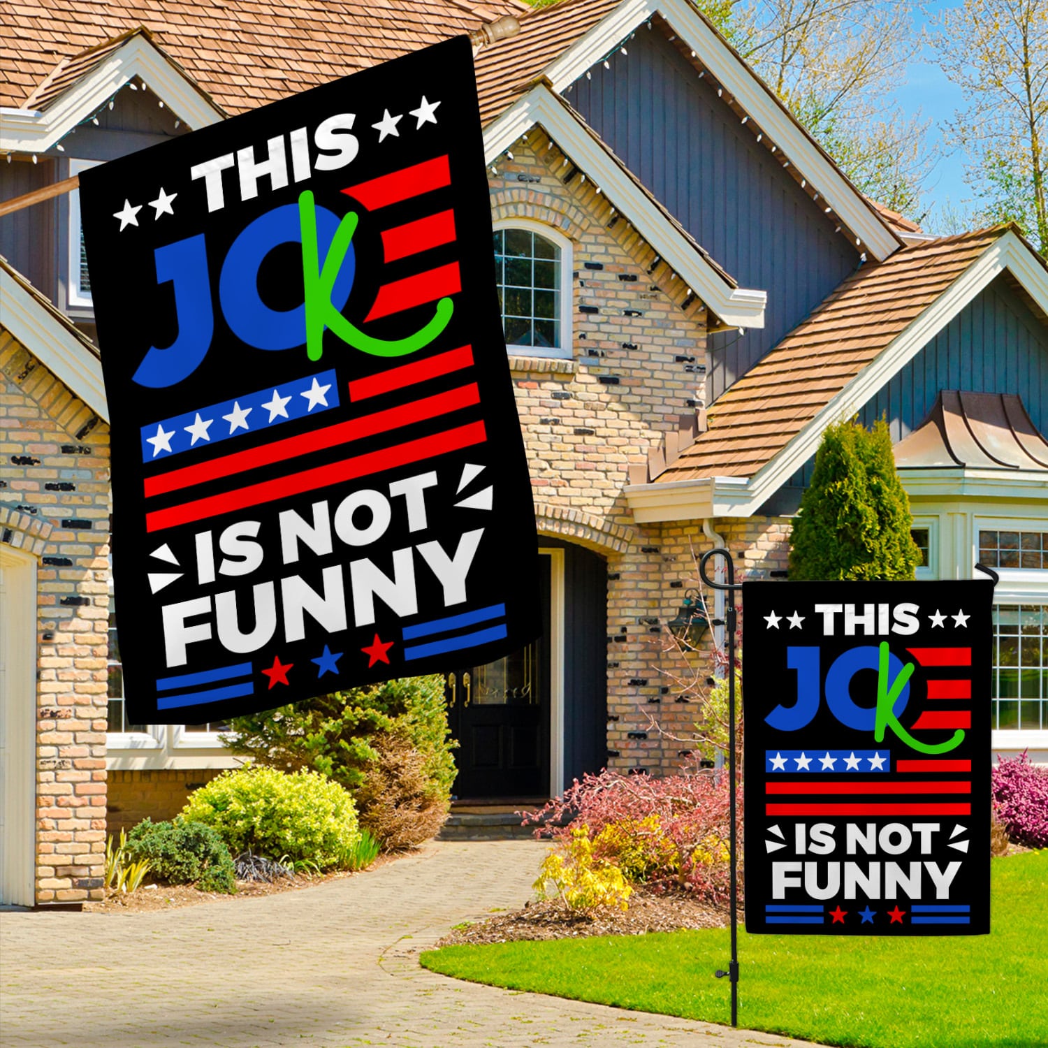 6KNG. Not funny_30x40 Garden & House Mockup 3