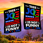 6KNG. Not funny_30x40 House Flag Mockup 2 Side