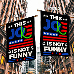 6KNG. Not funny_30x40 House Flag Mockup 2 Side-1