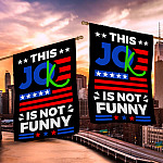 6KNG. Not funny_30x40 House Flag Mockup 2 Side-2