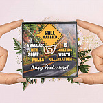 Still Married A Marriage With Some Miles Is Something Worth Celebrating Interlocking Hearts Pendant Necklace