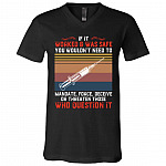 If It Worked Tshirt, Black, V-Neck T-Shirt