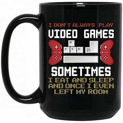 15 oz. Black Mug