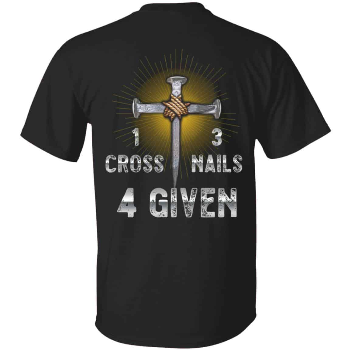 7VT. 1 Cross 3 Nails, Black, Unisex T-Shirt
