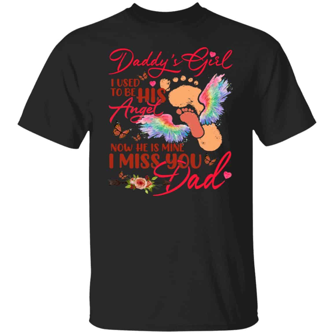 lost dad t, Black, Unisex T-Shirt