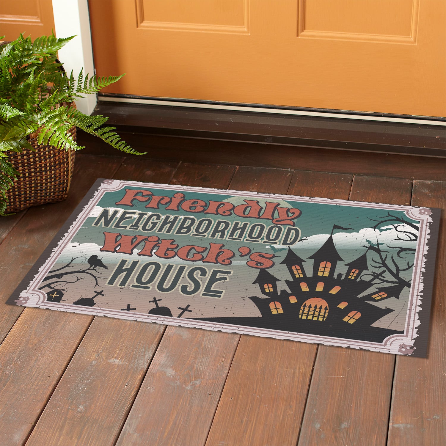 3NH. Neighborhood Witch (Doormat) Doormat mockup 1