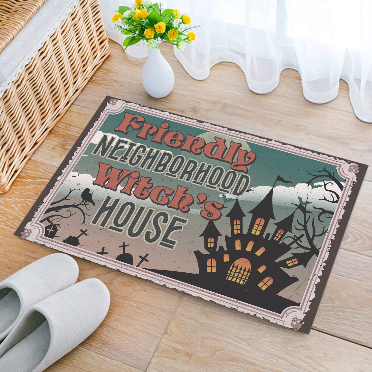 3NH. Neighborhood Witch (Doormat) Doormat mockup 2