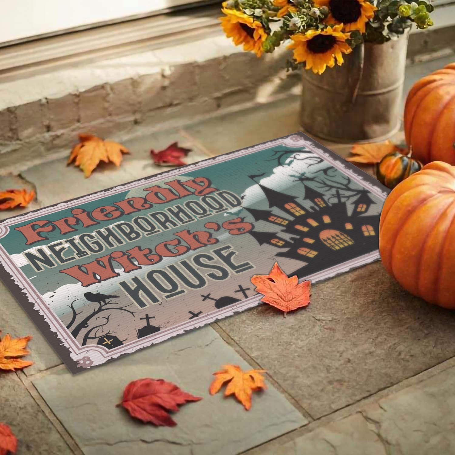 3NH. Neighborhood Witch (Doormat) Doormat mockup 9