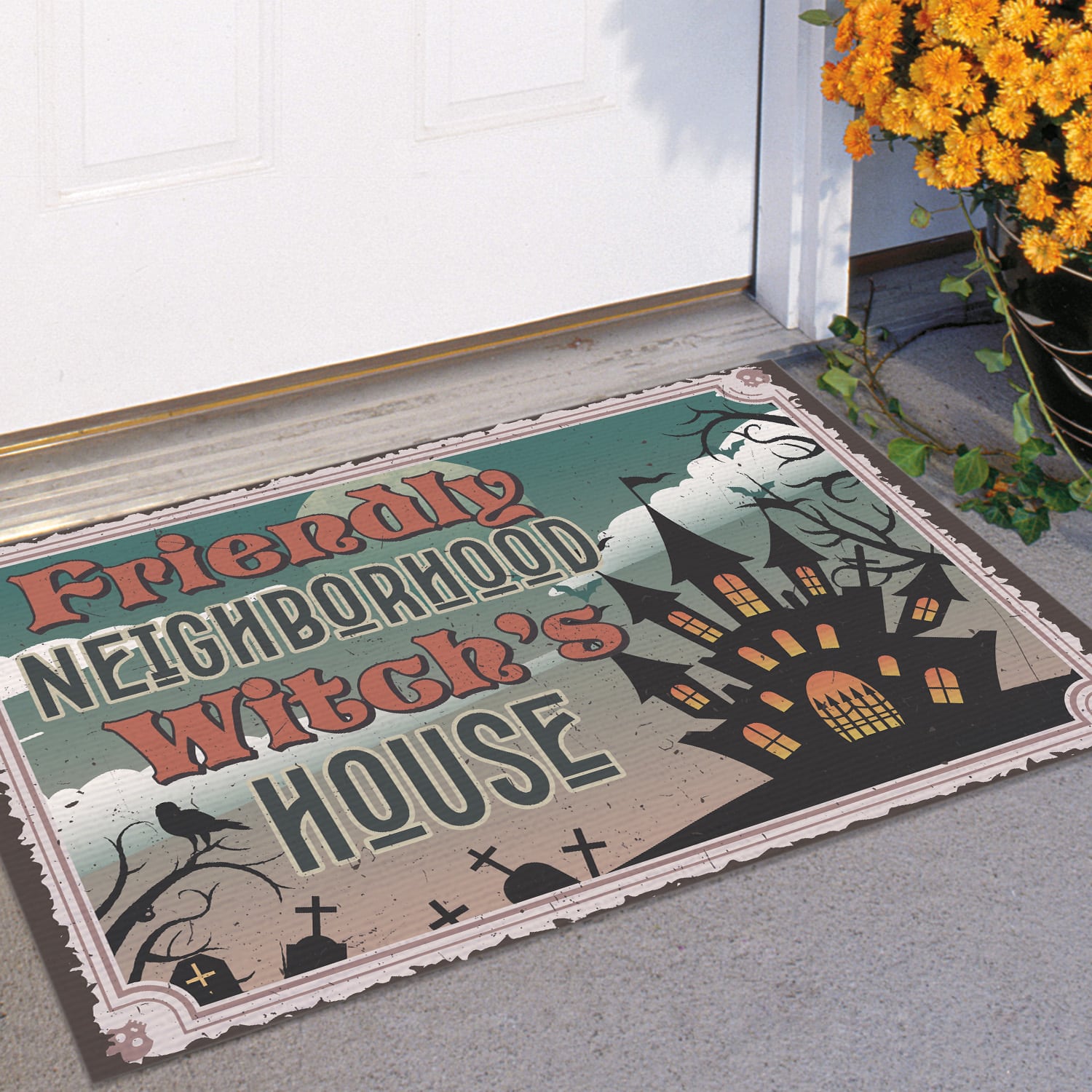 3NH. Neighborhood Witch (Doormat) Doormat mockup 11
