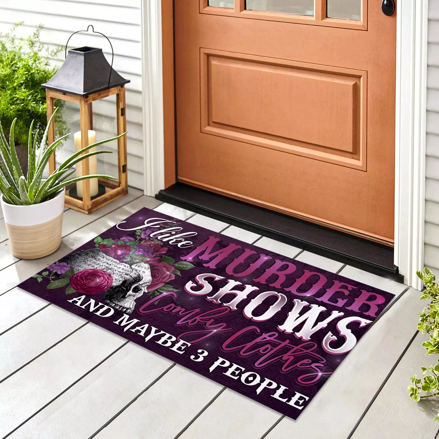 2P. Comfy murder Doormat mockup 8