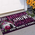 2P. Comfy murder Doormat mockup 11