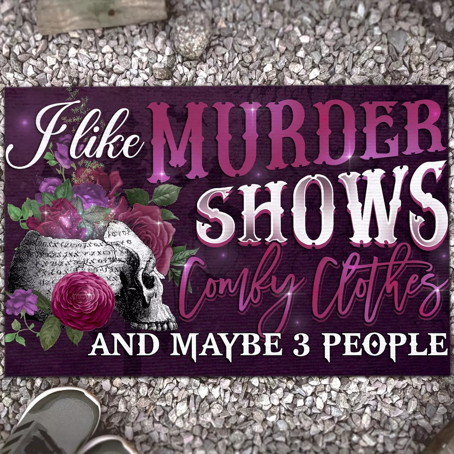 2P. Comfy murder Doormat mockup 13