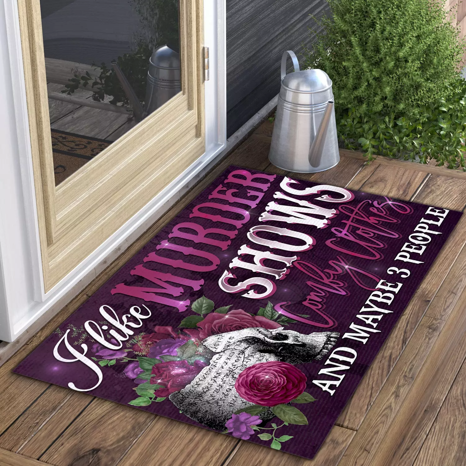 2P. Comfy murder Doormat mockup 3