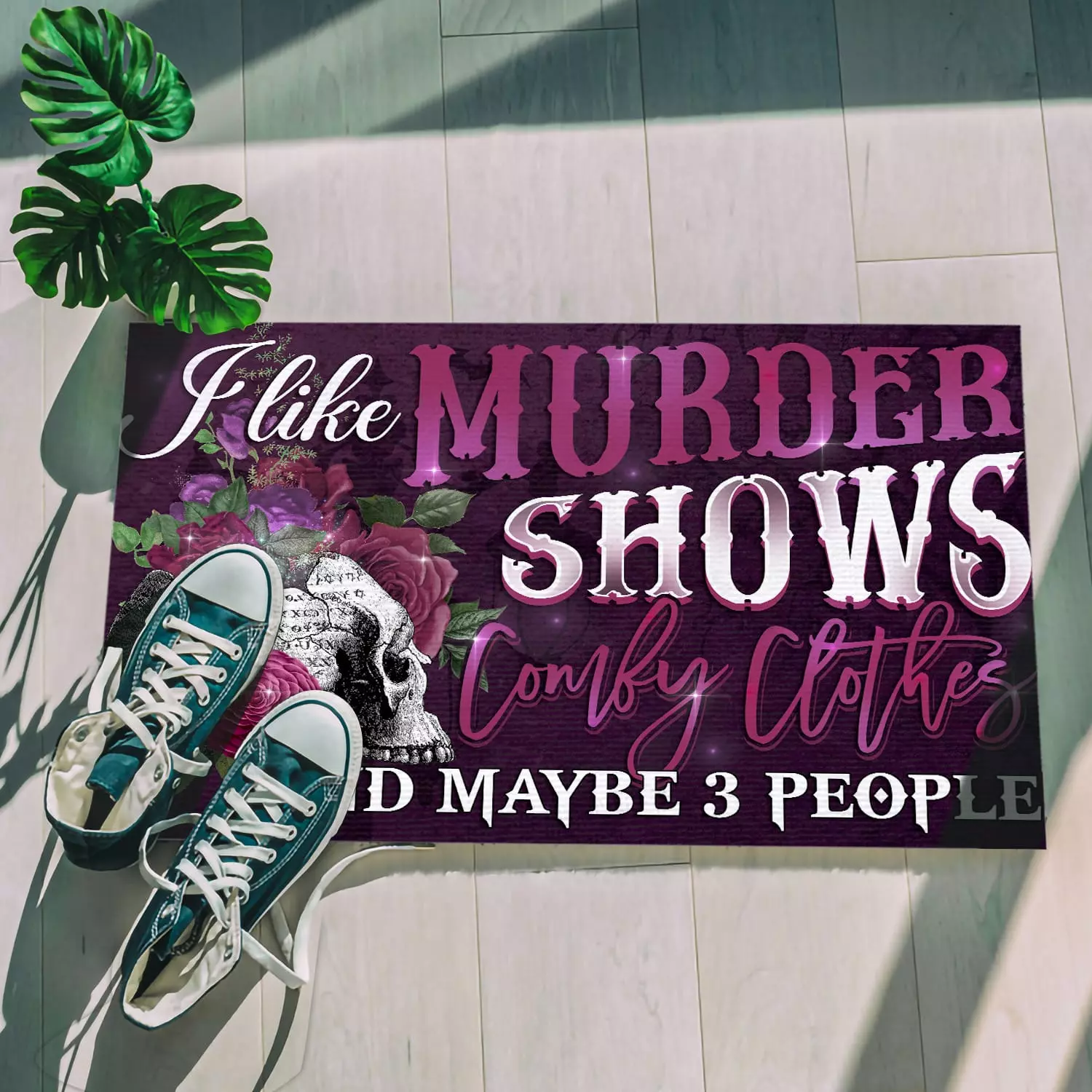 2P. Comfy murder Doormat mockup 5