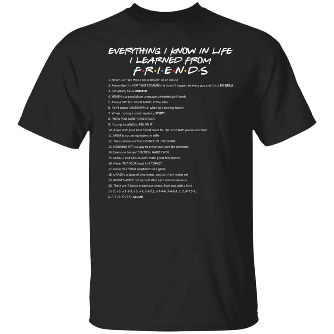 friend t, Black, Unisex T-Shirt