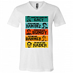 bright, White, V-Neck T-Shirt