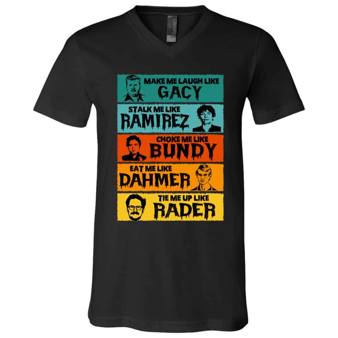 dark, Black, V-Neck T-Shirt