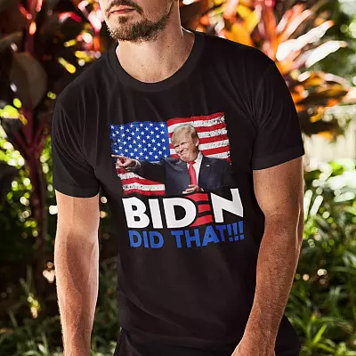 Alternative view of Trump Joe Biden Did That T-Shirt - Funny Biden I Did That V-Neck Tee